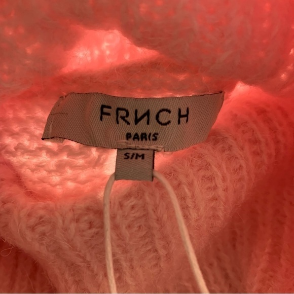 FRNCH NATEA SWEATER Turtleneck Cable Knit New With Tags Soft Comfy Feminine - Picture 13 of 16